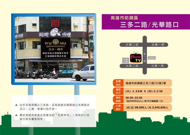 高雄市前鎮區 三多二路/光華路(光華夜市)